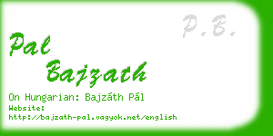 pal bajzath business card